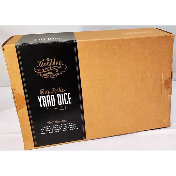 Big Roller Yard dice from Wembley 4" square Dice Great for any outdoor Space E2 - Picture 2 of 2